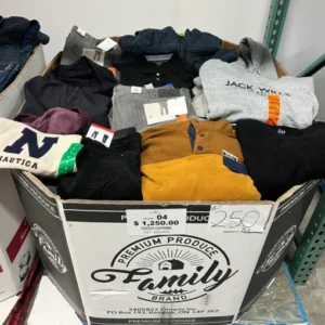 pallet abbigliamento firmato da stock